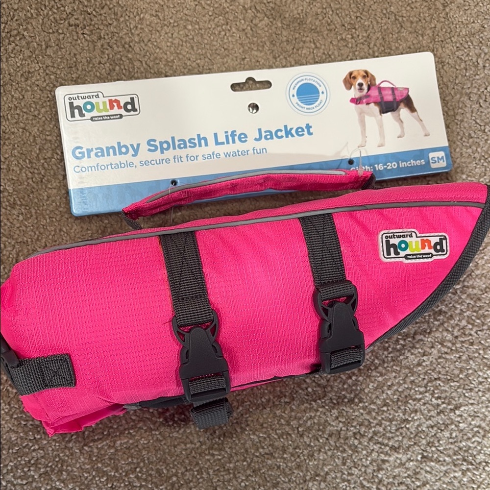 Outward Hound Pink Dog Life Jacket
